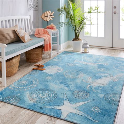 seaside inspired area rugs